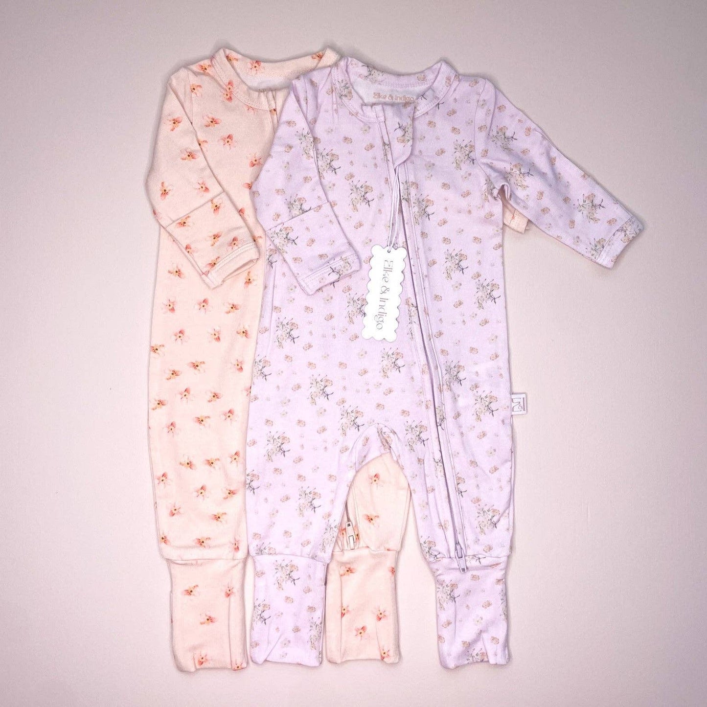 Bamboo/Organic Cotton Florence Onesie - Posey