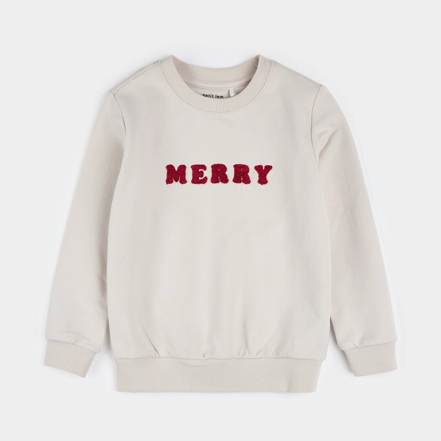 Merry on Crème Fleece Sweatshirt