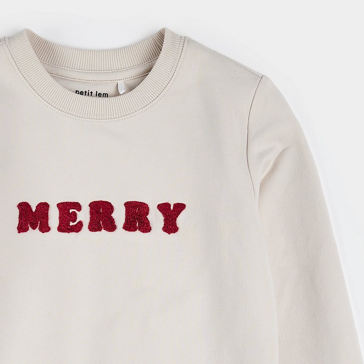 Merry on Crème Fleece Sweatshirt