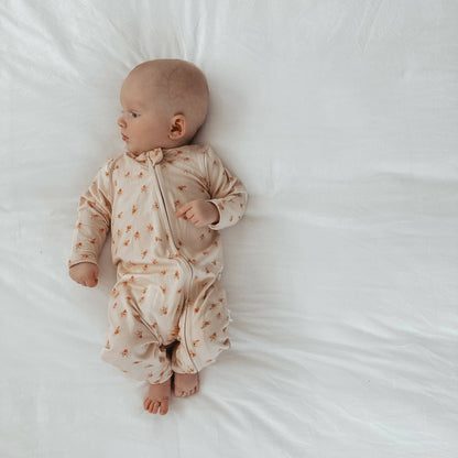 Bamboo/Organic Cotton Florence Onesie - Posey