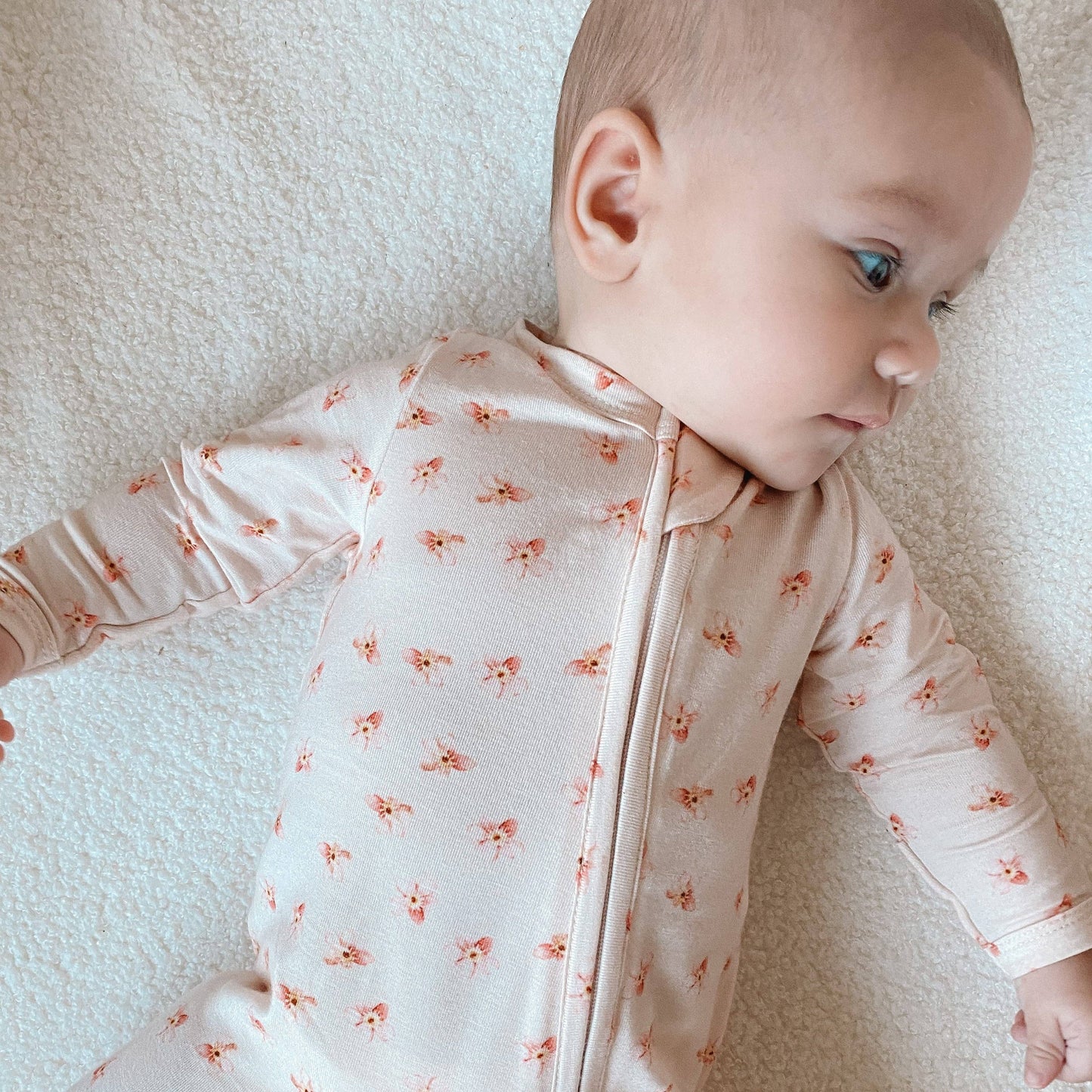 Bamboo/Organic Cotton Florence Onesie - Posey