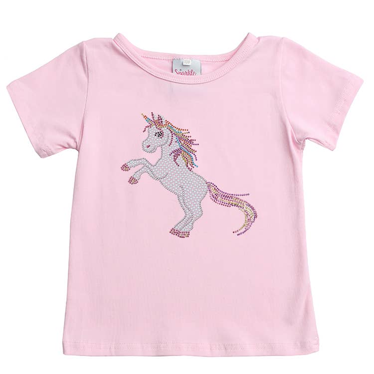 Beaded Unicorn Short Sleeve Tee