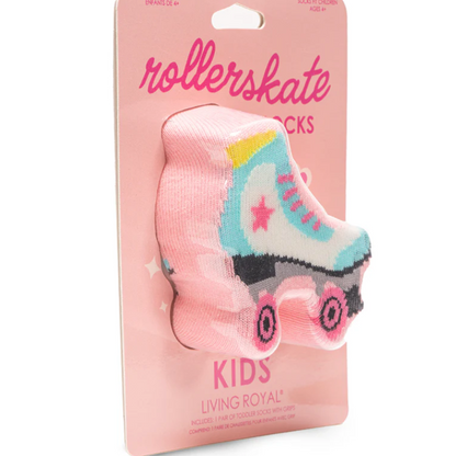 Roller Skate Kids 3D Crew Socks