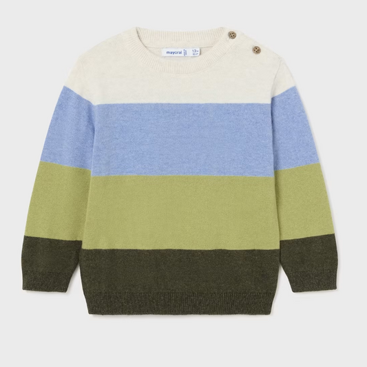 Color Striped Baby Sweater