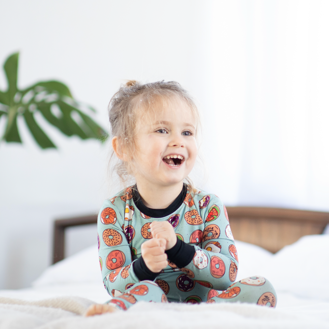 Bagels Two-Piece Bamboo Pajamas