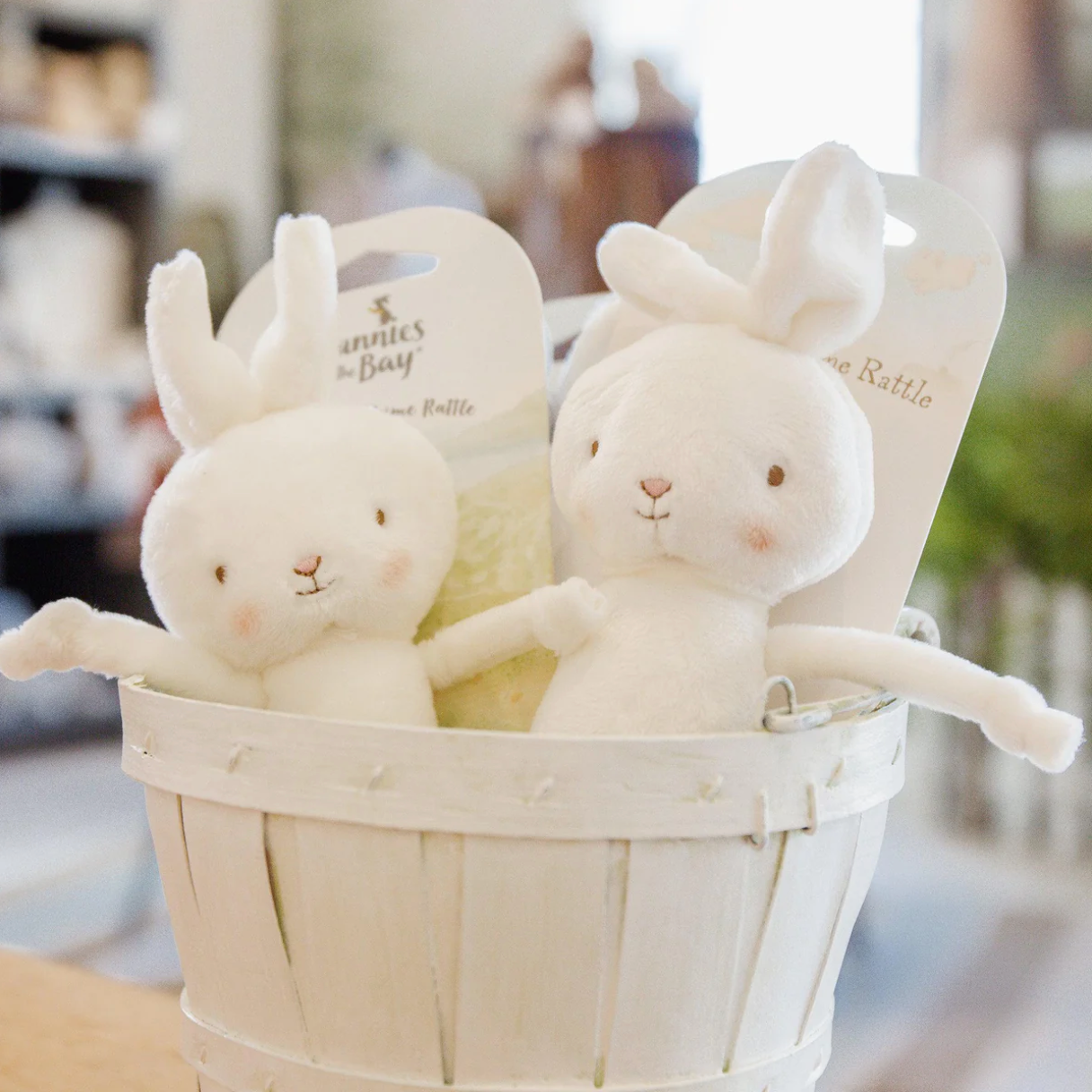 Friendly Chime Rattle - White bunny