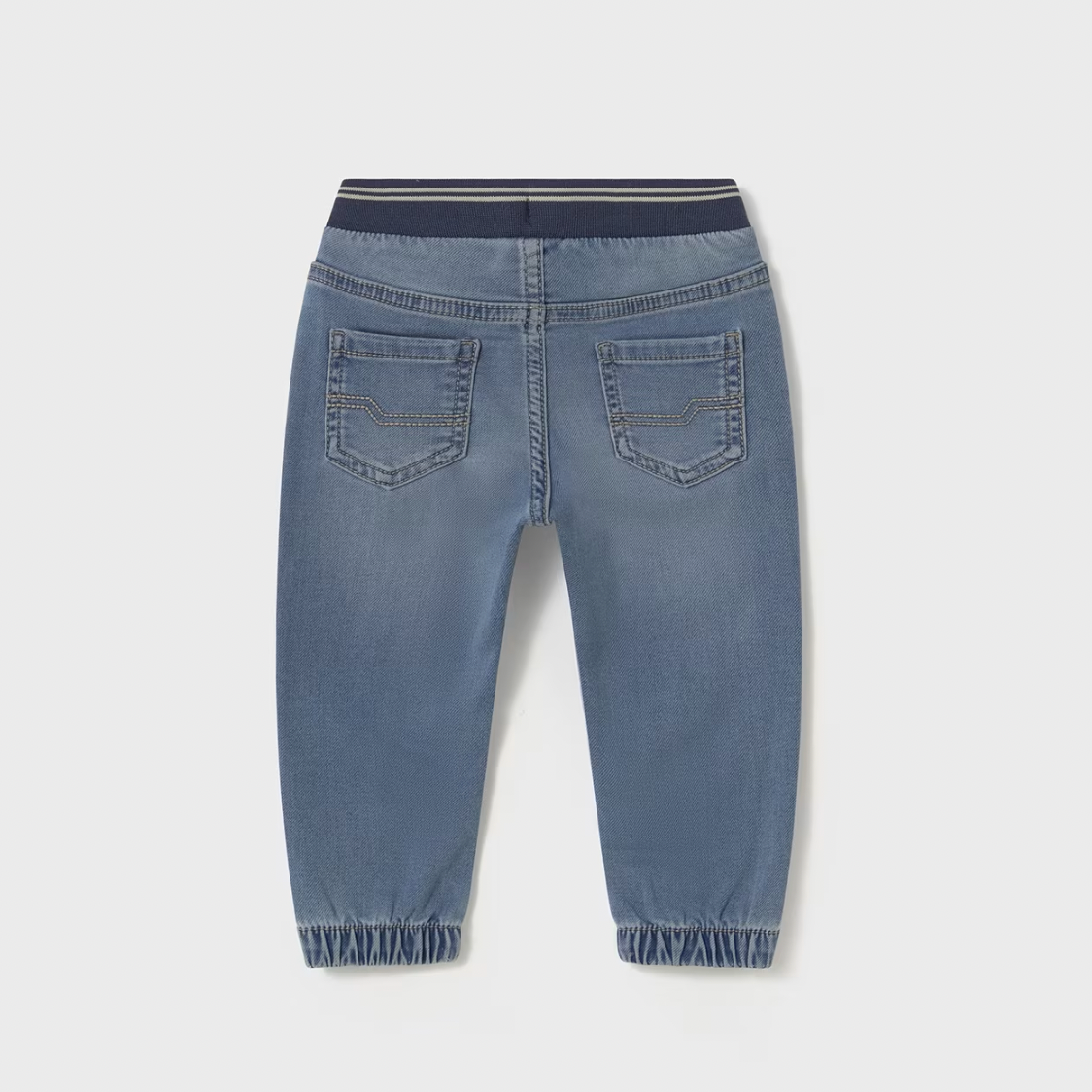 Soft Denim Jogger for Baby - Medium Wash