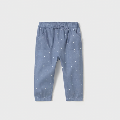 Polkadot Chambray Trousers for Baby