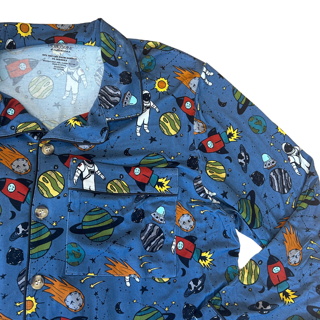 Stormy Space Doodle Women's Bamboo Pajamas