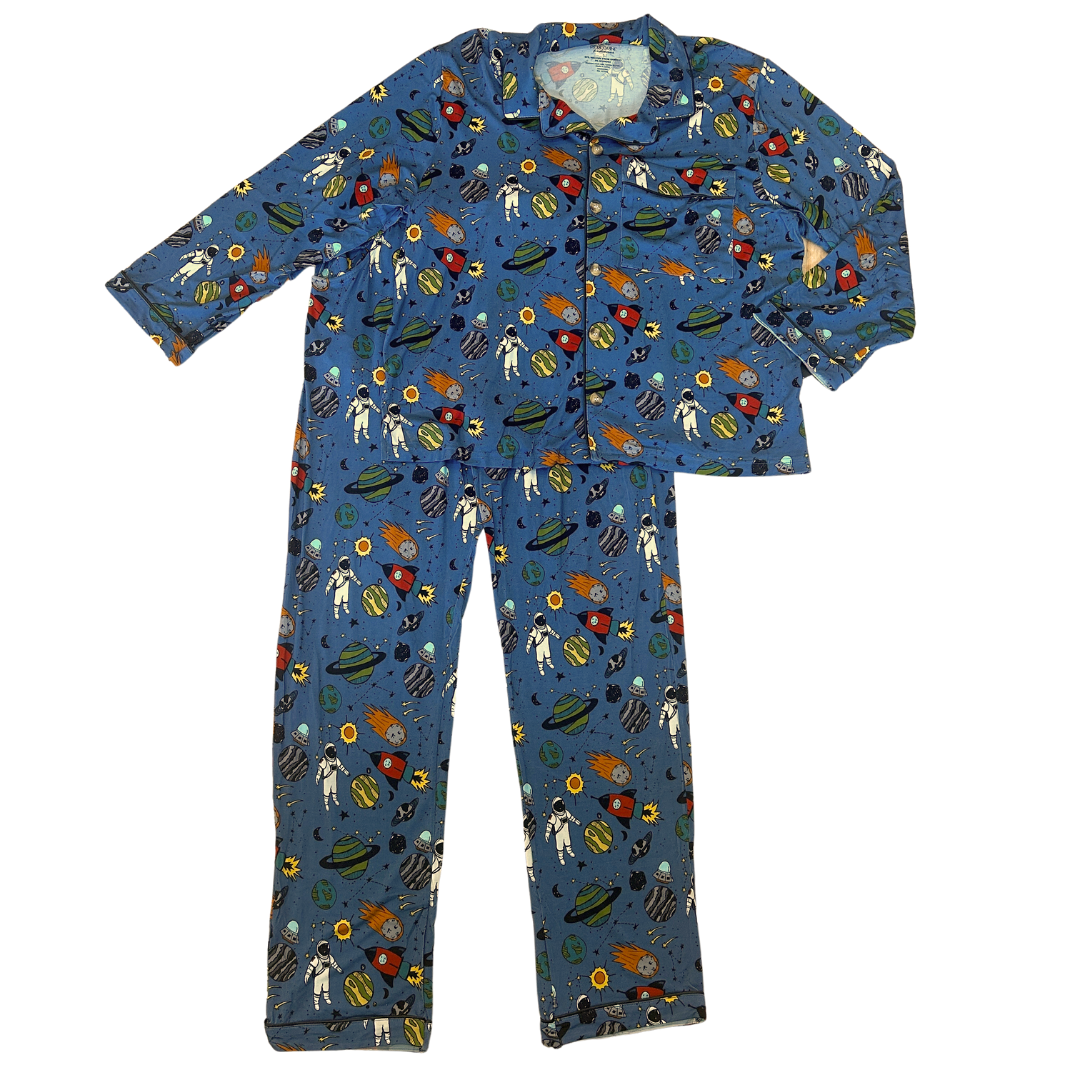 Stormy Space Doodle Women's Bamboo Pajamas