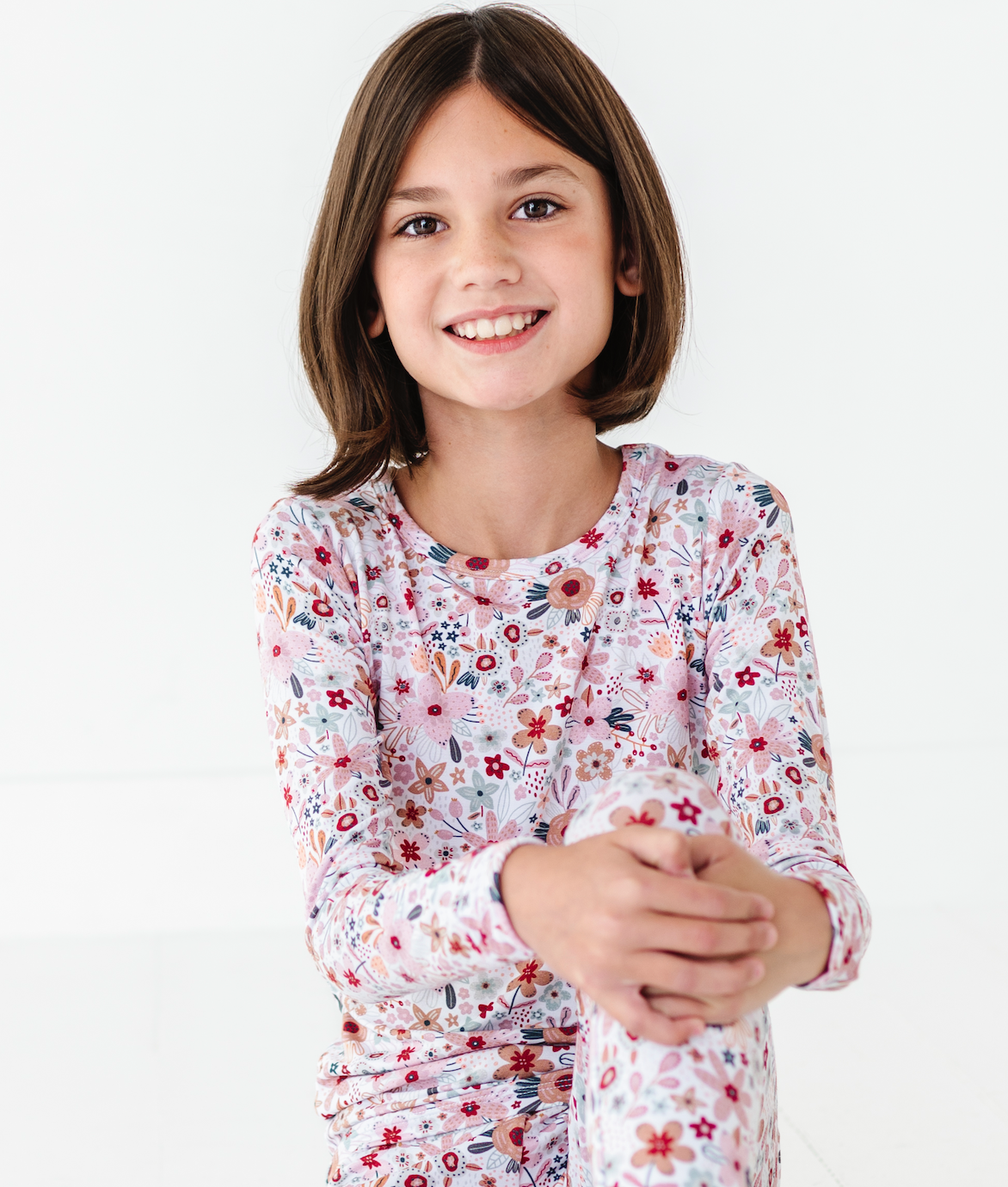 Kids Bamboo Pajamas -Flower Pajamas - Blossom