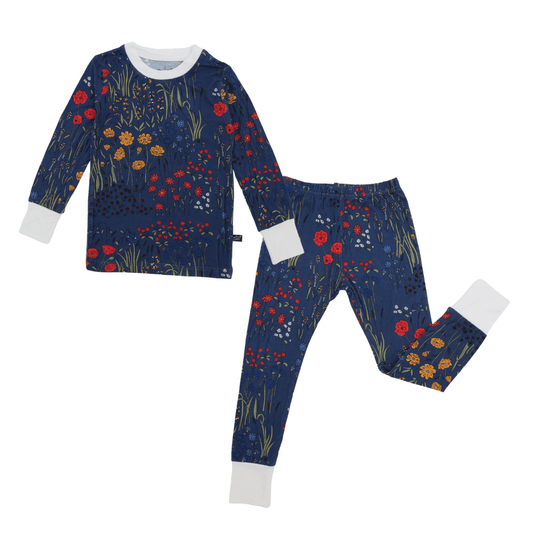 Meadow Floral Two-Piece Bamboo Pajamas