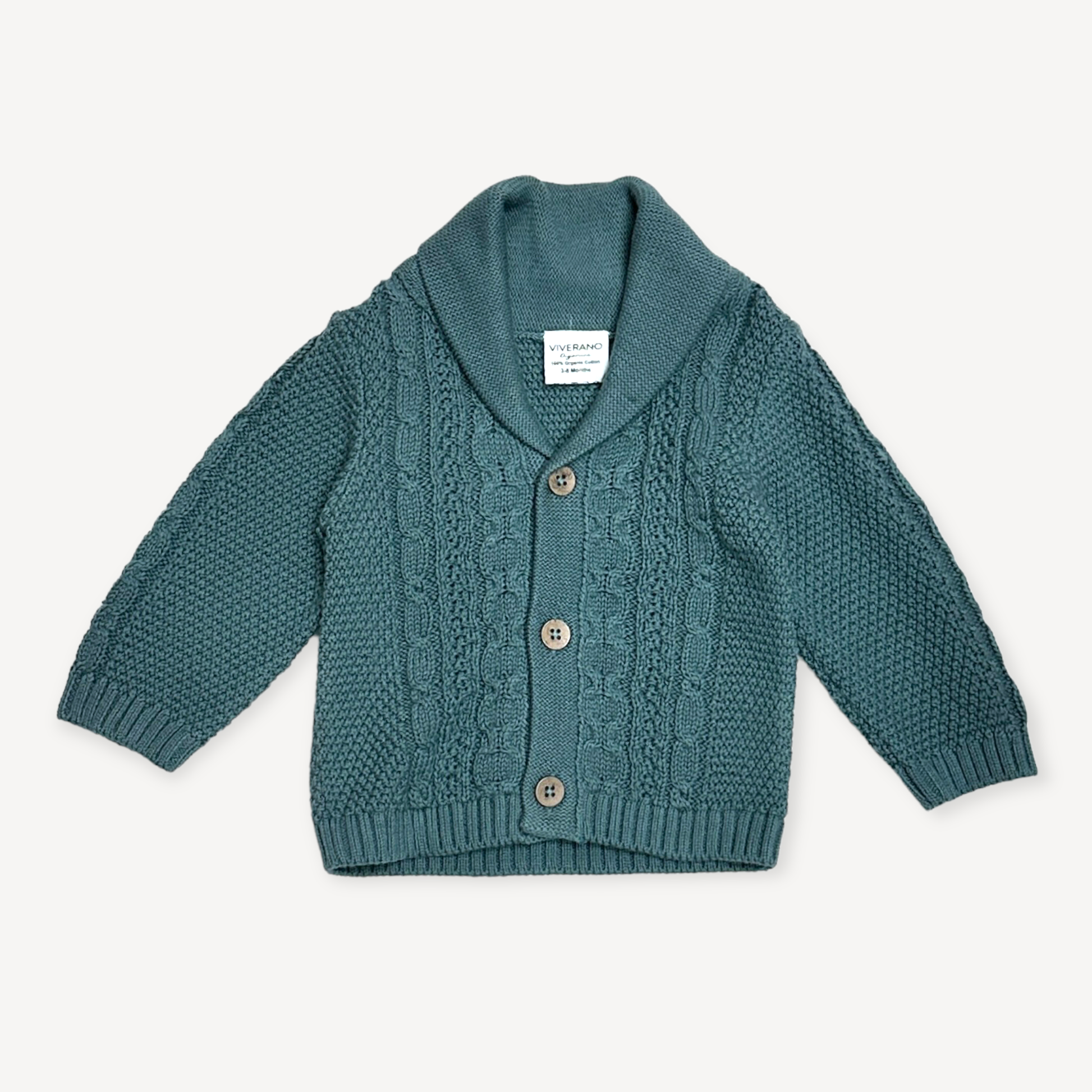 Shawl Collar Cable Knit Baby Cardigan Sweater (Organic) – Shop Teeny Bee  Boutique